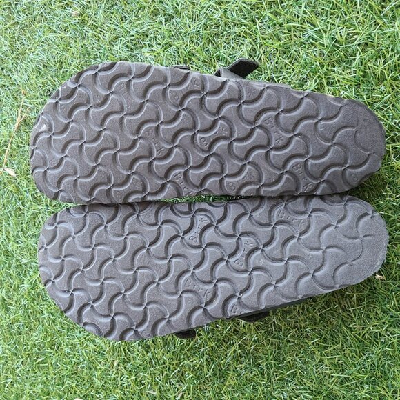 Birkenstock Mayari Black Leather Sandals Women’s 37 ( 6.5-7 ) | Strappy Toe Loop - Picture 8 of 11